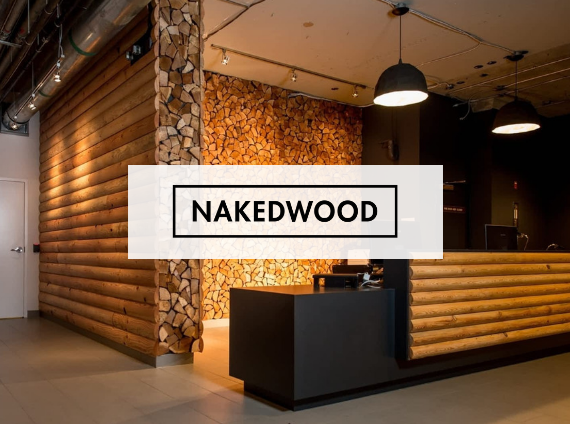nakedwood custom reception desk