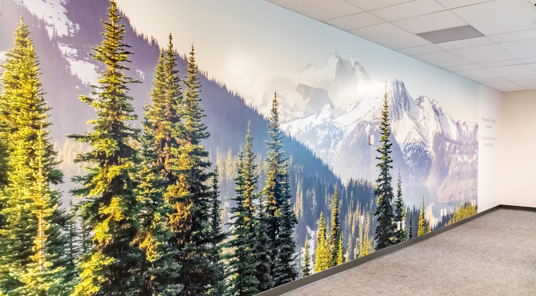 wall mural in the workplace