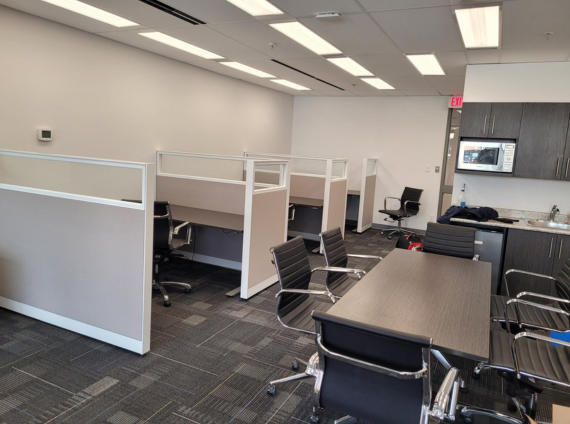 heritage office used furniture workstations and meeting table